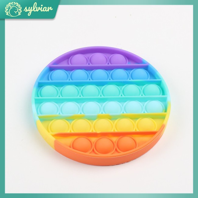 [sylviar] Pop It Bộ Đồ Chơi Con Quay Bong Bóng Mềm Mại Hình Cây Kem Nhiều Màu Sắc Làm Quà Tặng Cho Bé