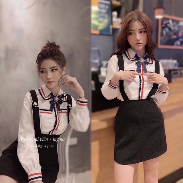 Set yếm + áo somi