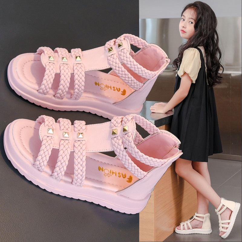 SUGE Xăng đan Công Chúa Đế Mềm Chống Trượt Cho Bé Gái