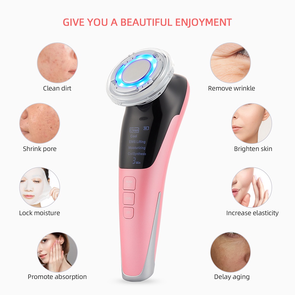 Thiết bị chăm sóc da FOREVERLILY nóng và mát EMS