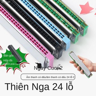 Swan Harmonica Sơ cấp Sinh viên 24 Lỗ Bắt đầu Trẻ em Đa âm dành cho Người lớn Chuyên nghiệp Trọng C Giai điệu Nhạc cụ Or