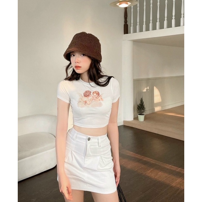 Áo croptop thiên thần siêu hot