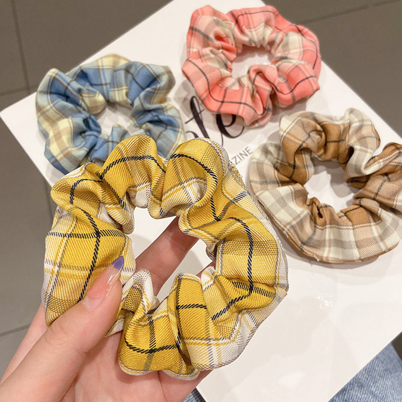 Dây Buộc Tóc Co Giãn Kẻ Sọc Kiểu Hàn Quốc Xinh Xắn Cho Nữ