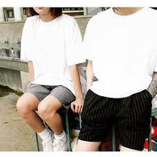 Áo thun trơn tay lỡ trắng mk30