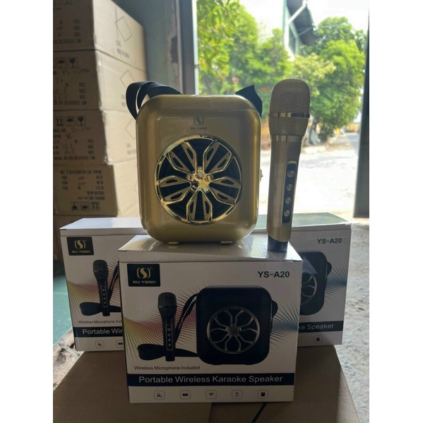 Loa Bluetooth Karaoke,Có Quai Xách,Tặng Kèm Micro Không Dây