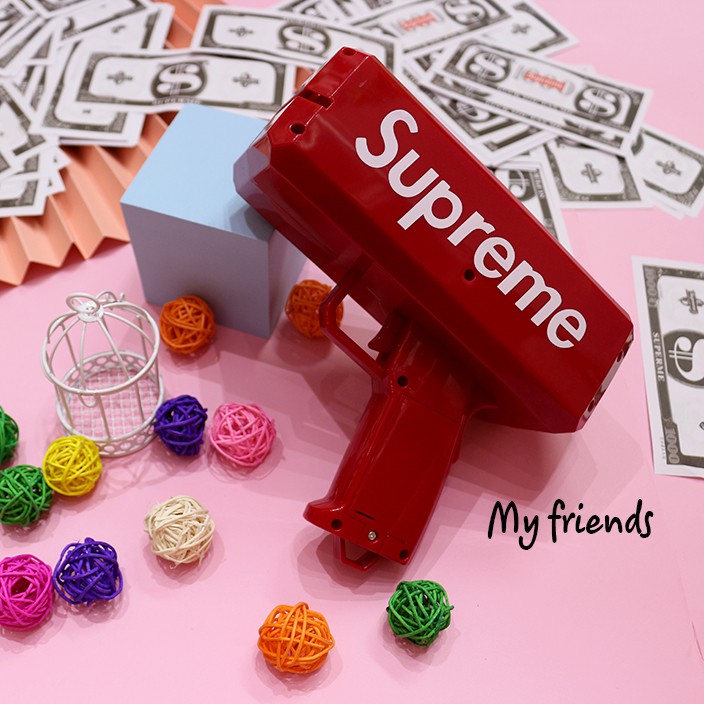 SÚNG BẮN TIỀN SUPREME FULLBOX SIÊU HOT - ĐỒ CHƠI GIẢI TRÍ TẶNG KÈM 100 TỜ TIỀN