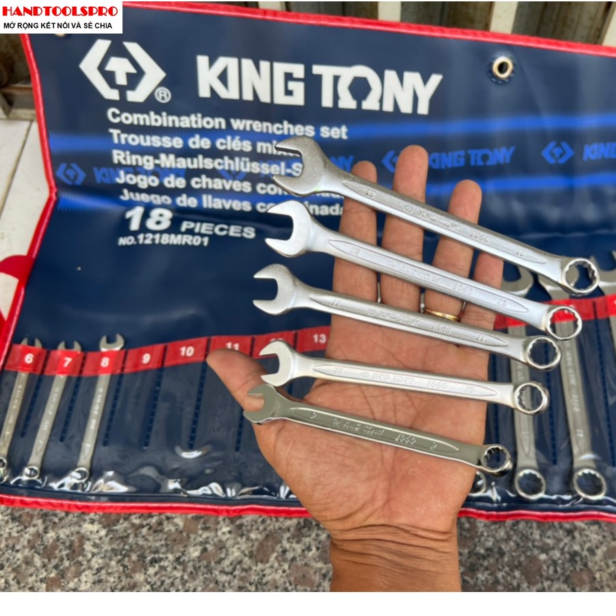 Bộ vòng miệng 18 chi tiết Kingtony 1218MR01 6 - 24mm
