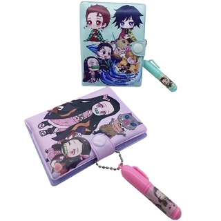 Sổ tay mini Demon Slayer Kimetsu No Yaiba Cute Anime A7 Notebook Diary Schedule Schedule Diary Journal Binder School Supplies kids Stationery kids gift Agatsuma Zenitsu Hashibira Inosuke