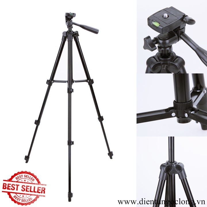 Tripod Điện Thoại TF3120 Và Remote Bluetooth Tặng Túi