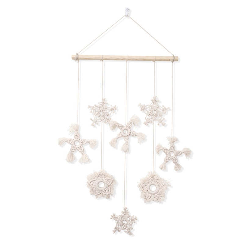 Vòng Bắt Giấc Mơ Dây Cotton Bện Thủ Công Treo Tường Trang Trí