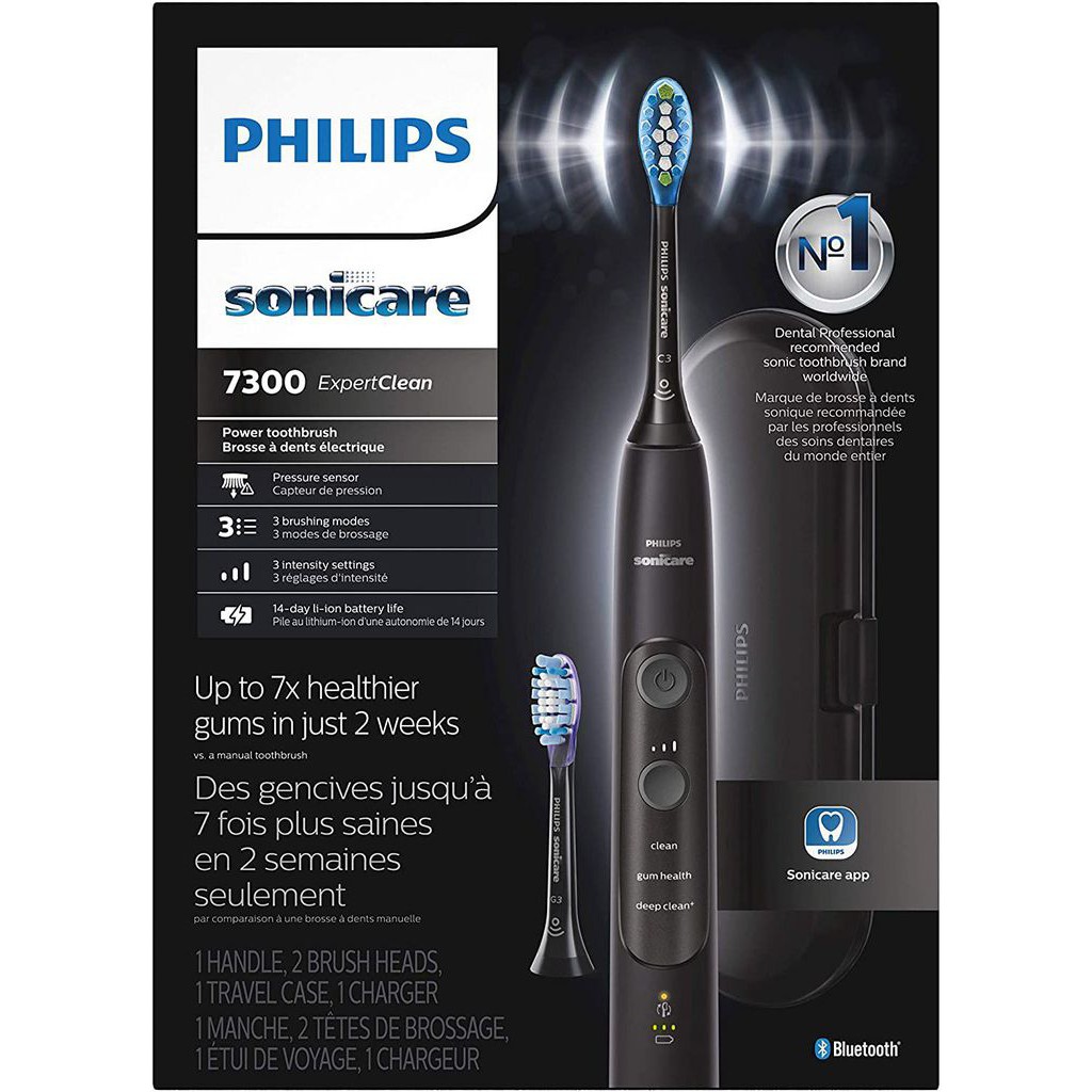 Bàn chải điện Philips Sonicare ExpertClean 7300 Chính hãng - Bảo hành 2 năm