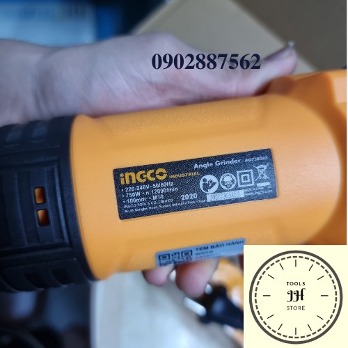 MÁY MÀI GÓC 750W-100mm(công tắc đuôi) ingco AG750282