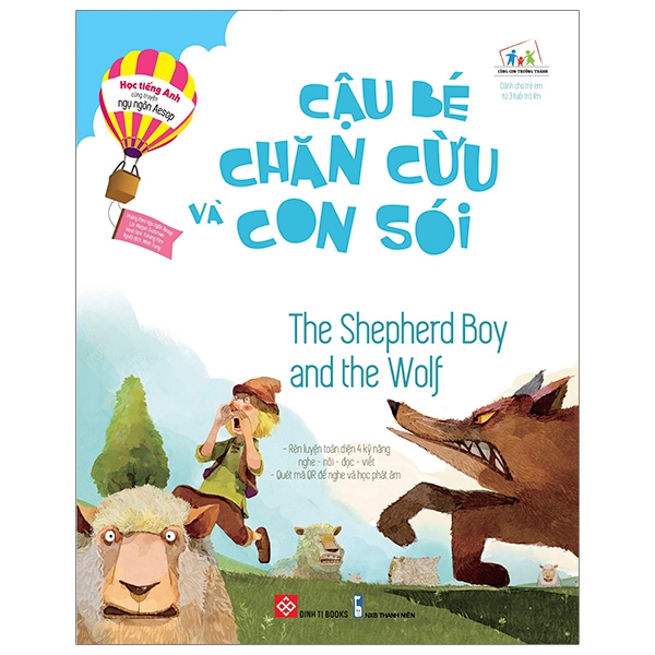 Sách - Học Tiếng Anh Cùng Truyện Ngụ Ngôn Aesop - Cậu Bé Chăn Cừu Và Con Sói - The Shepherd Boy And The Wolf