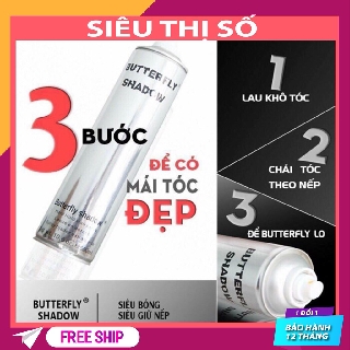 Gôm xịt tóc tạo kiểu Butterfly Shadow 600ml, Gôm xịt tóc tăng độ cứng, tạo kiểu giữ nếp cực lâu