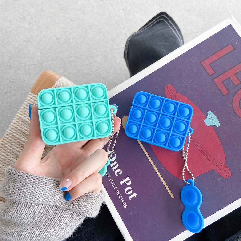 Vỏ Bảo Vệ Hộp Sạc Tai nghe không dây Airpods 1/2/3 pro Bằng Silicon Mềm Thiết Kế Dễ Thương