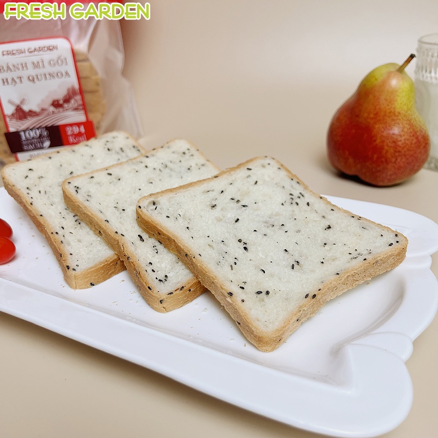 Bánh Mì Gối Hạt Quinoa FRESH GARDEN Thơm Ngon Với Hương Vị Của Hạt Quinoa Gói 310g