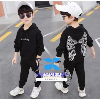 Bộ nỉ bé trai đại bàng nỉ da cá dày dặn mềm mịn mướt tay