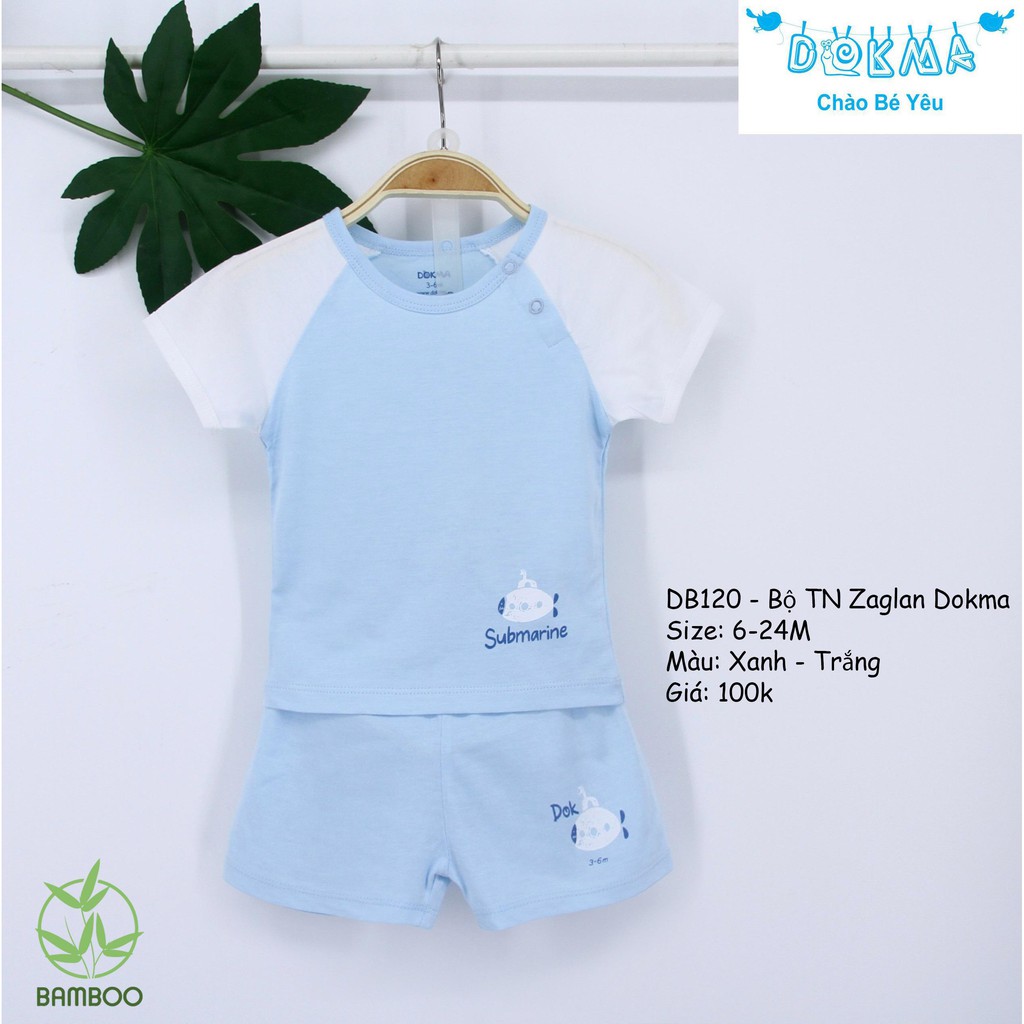 Bộ Dokma hè cộc tay Cotton Organic siêu mát