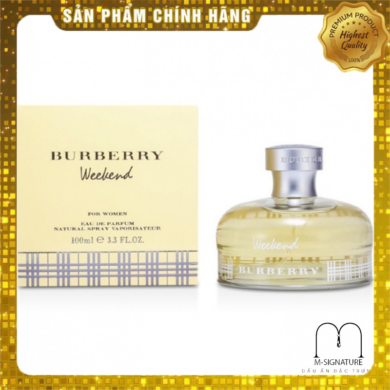 [Chính Hãng] Nước Hoa Nữ Mini 𝘽𝙪𝙧𝙗𝙚𝙧𝙧𝙮 Weekend M-Signature 10ml 20ml 30ml