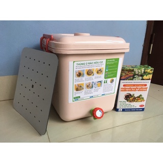 Thùng ủ rác hữu cơ thành phân hữu cơ Trichoderma, thùng ủ rác, thùng rác, nuôi trùn quế