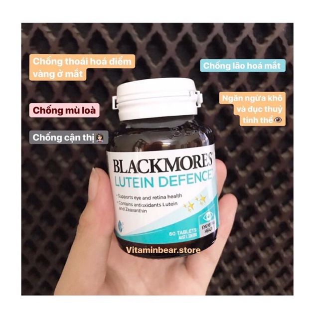 Blackmores lutein defence bổ mắt