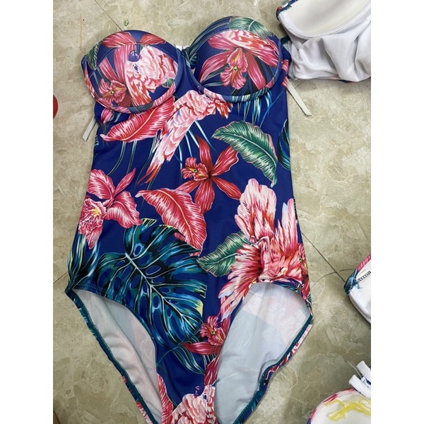 bikini liên hoa kèm khăn voan