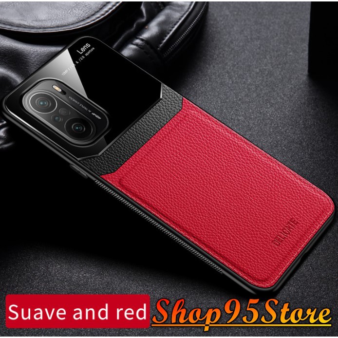 Ốp lưng Xiaomi Redmi K40 / k40 pro Poco F3 hiệu Lens họa tiết giả da cao cấp