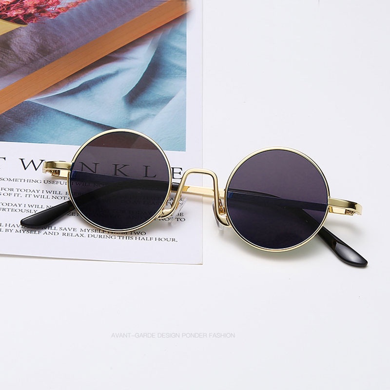 Kính Mát Hip hop Tròng Tròn Chống Tia uv400