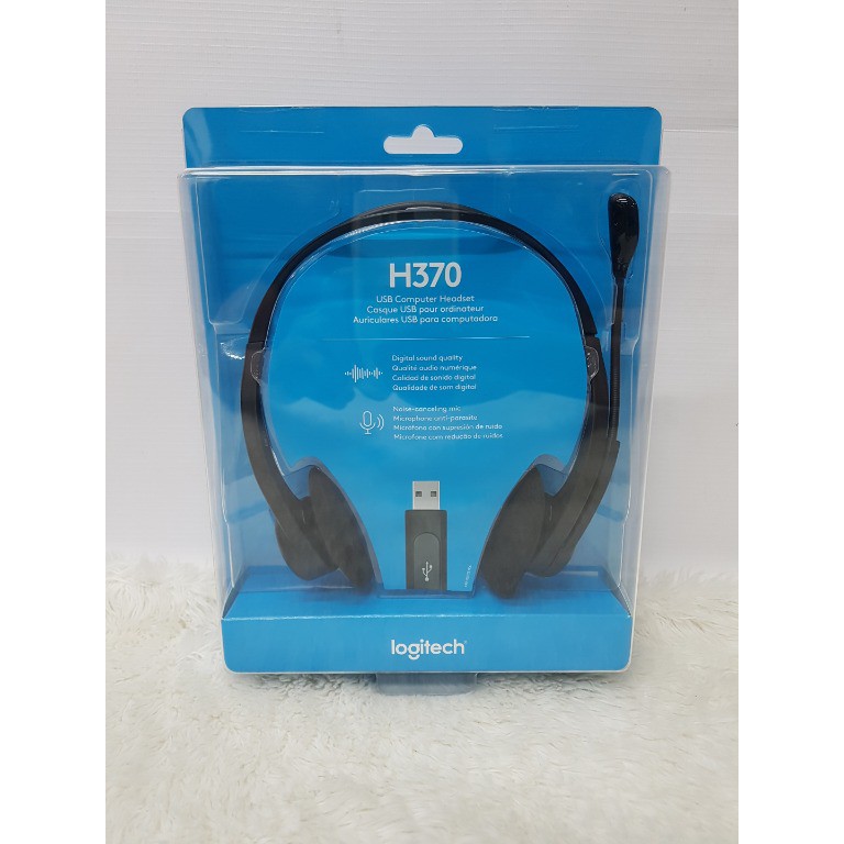 Tai Nghe Chụp Tai Logitech H370 Có Mic Âm Thanh Stereo Sống Động Đen