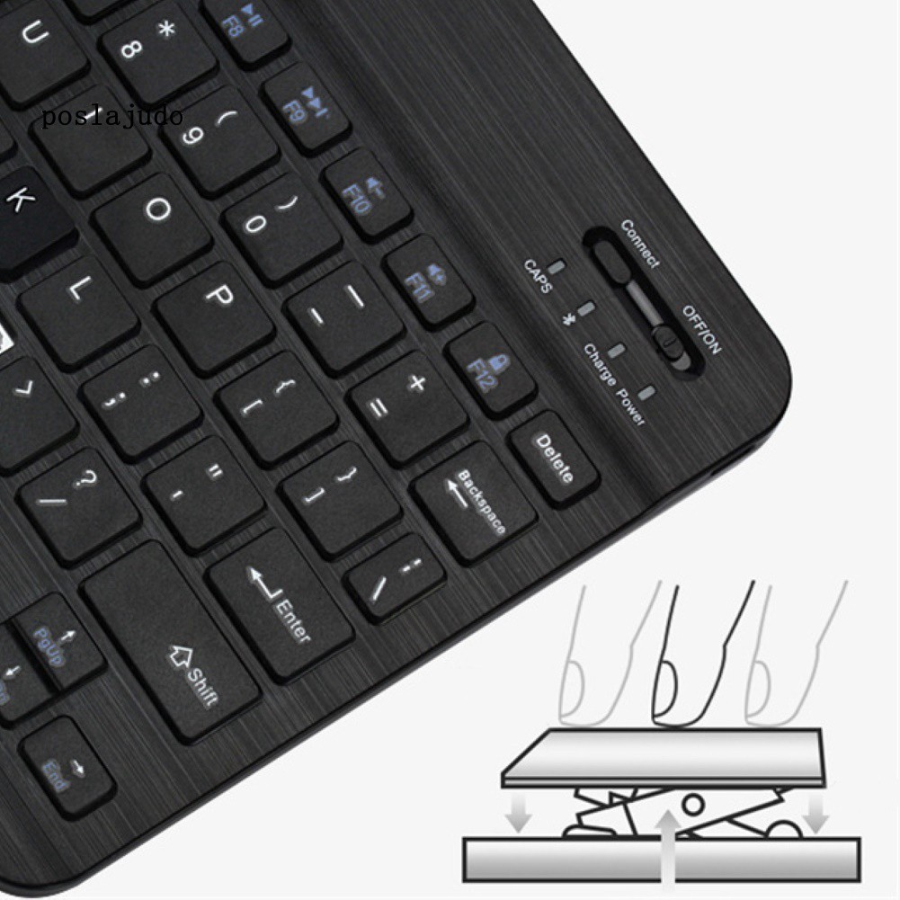 Bàn Phím Bluetooth Không Dây Mini 7/10inch Cho Điện Thoại/Máy Tính Bảng/Laptop