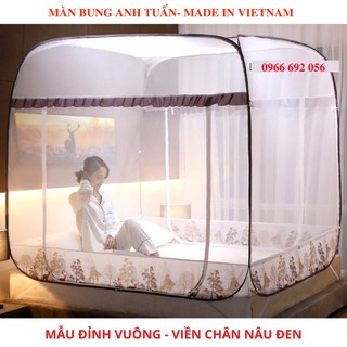 Màn chụp tự bung- sản xuất tại Việt Nam- Viền chống muỗi tuyệt đối- kèm ảnh thật