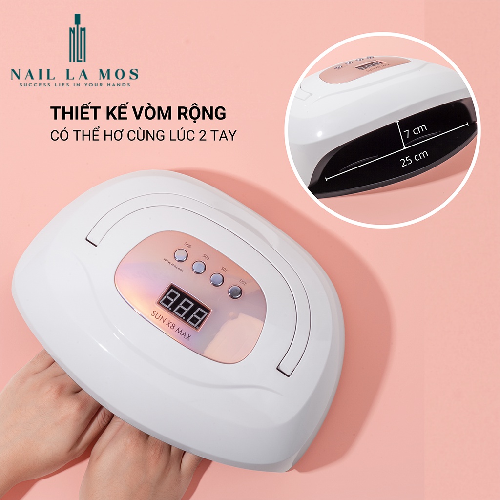 Máy hơ gel Sun X8 Max 150W 57 bóng - hàng chính hãng bảo hành 6 tháng