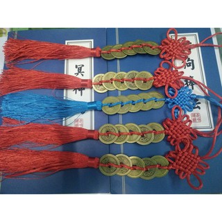 Dây đồng xu ngũ đế nhà làm, dây treo trang trí tết, dây đồng tiền may mắn