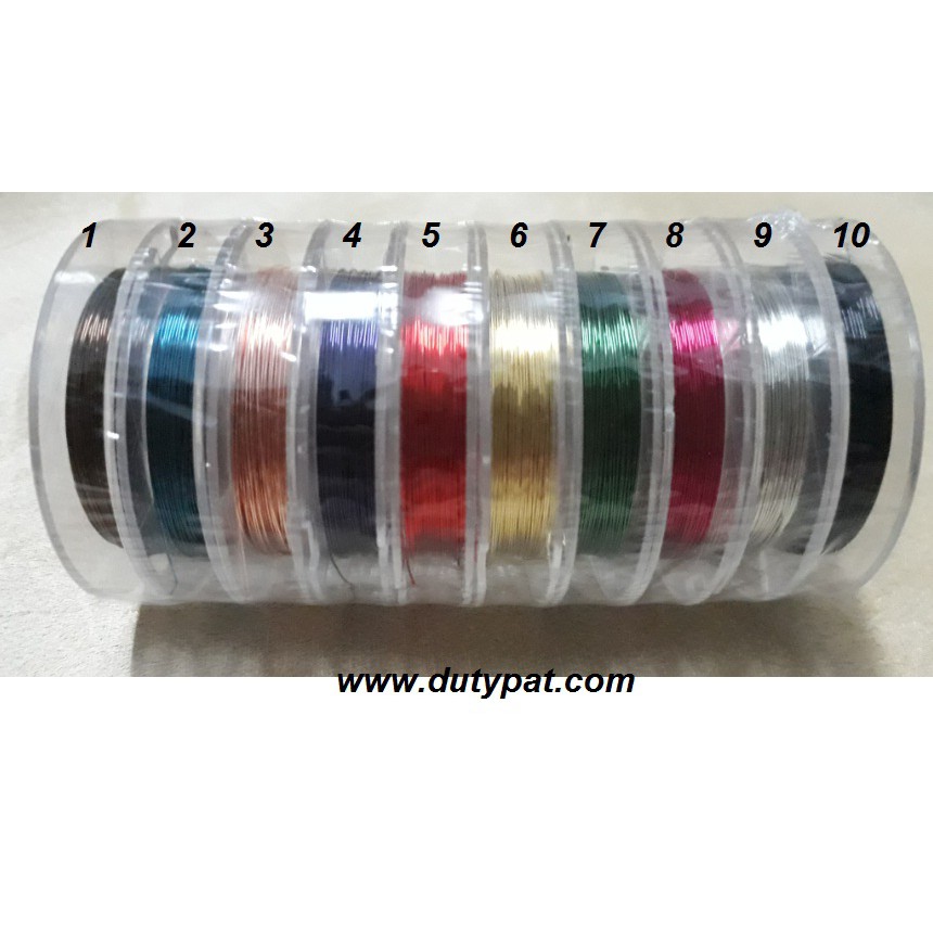 Dây đồng màu làm handmade đủ size 0.2-0.25-0.3-0.4-0.5-0.6-0.8-1mm