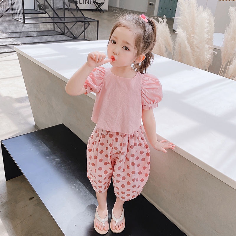 Set Đồ Thời Trang Mùa Hè 2022 Phong Cách Hàn Quốc Cho Bé Gái