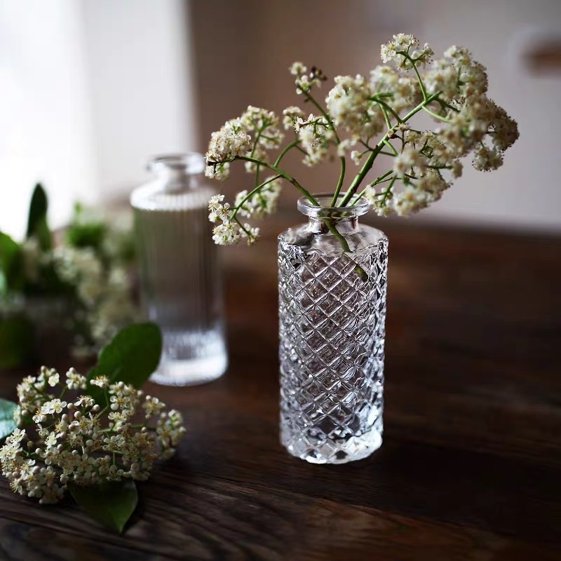 Bình Hoa Thủy Tinh Mini Trang Trí - Lọ Hoa Mini Nhỏ Decor Để Bàn