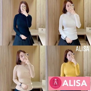 Áo len tăm cổ 3p - alisa