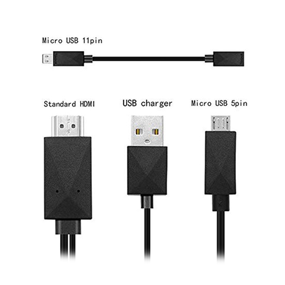 Cáp Chuyển Đổi 5pin 11pin Mhl Micro Usb Sang Hdmi 1080p Hd Tv Android