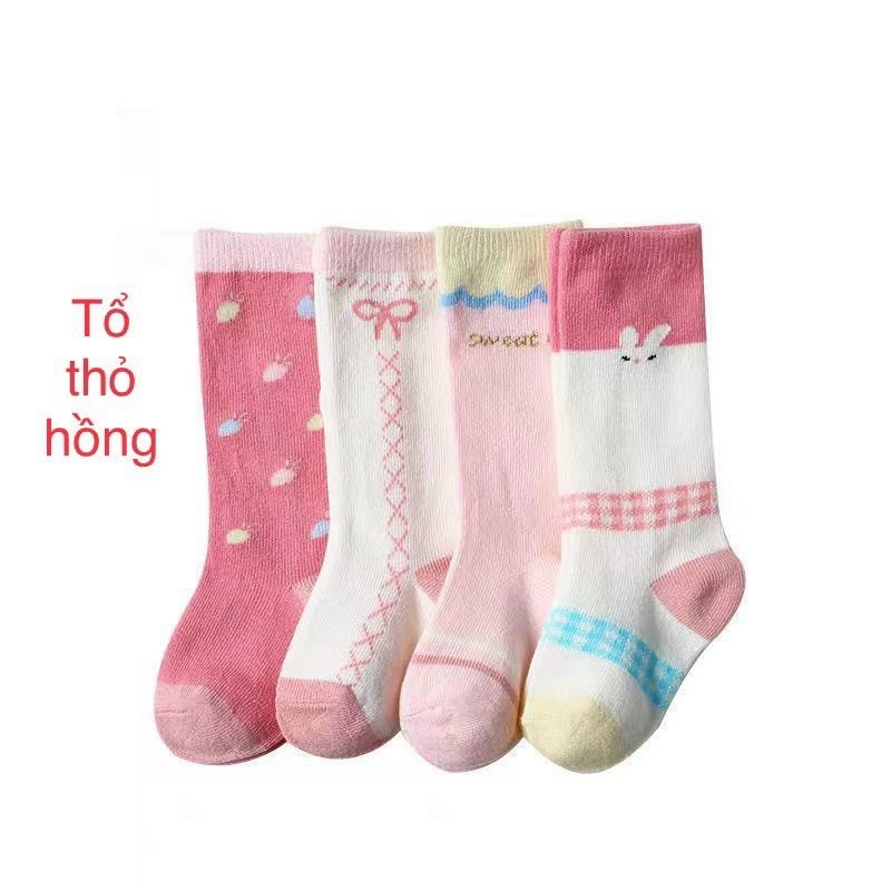 Set 4 đôi tất boot siêu đẹp cho bé