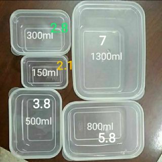 Sỉ hộp nhựa có nắp 150ml, 300ml, 500ml, 800ml