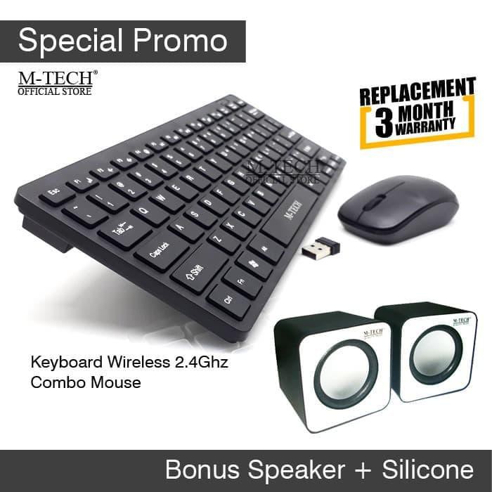 Bộ Bàn Phím + Chuột Không Dây Cho Máy Tính