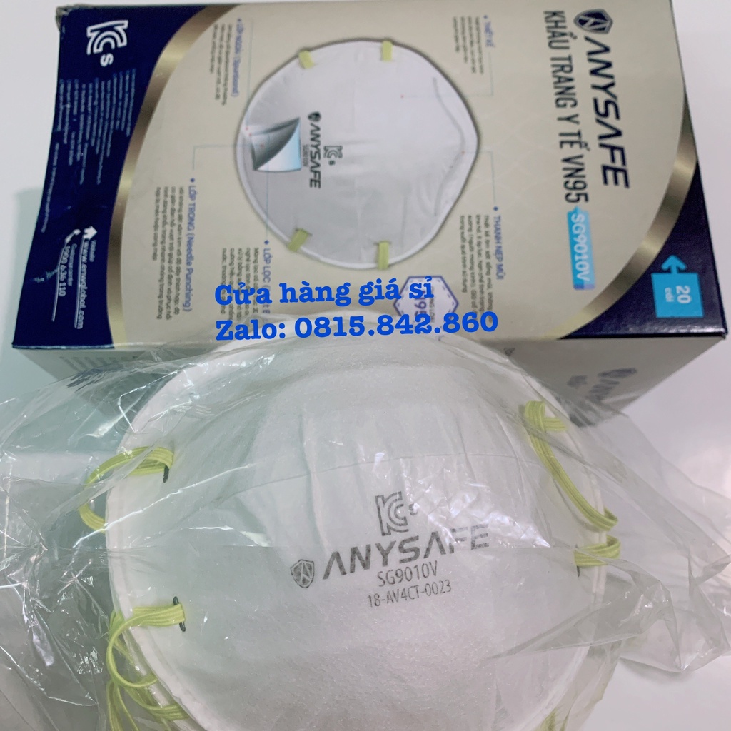 Mua 1 tặng 1 Khẩu Trang ANYSAFE Hàn Quốc Chính Hãng Có Van VC102V - Hộp 10 cái