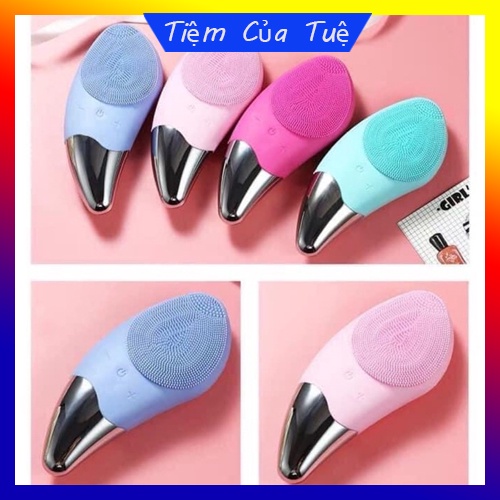Máy rửa mặt SONIC FACIAL 3IN1 chính hãng bằng silicon chống thấm nước