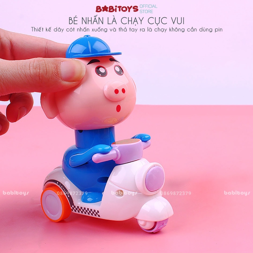 Đồ chơi vịt nhấn chạy cót, nhấn là chạy vui nhộn cho bé tăng cường vận động