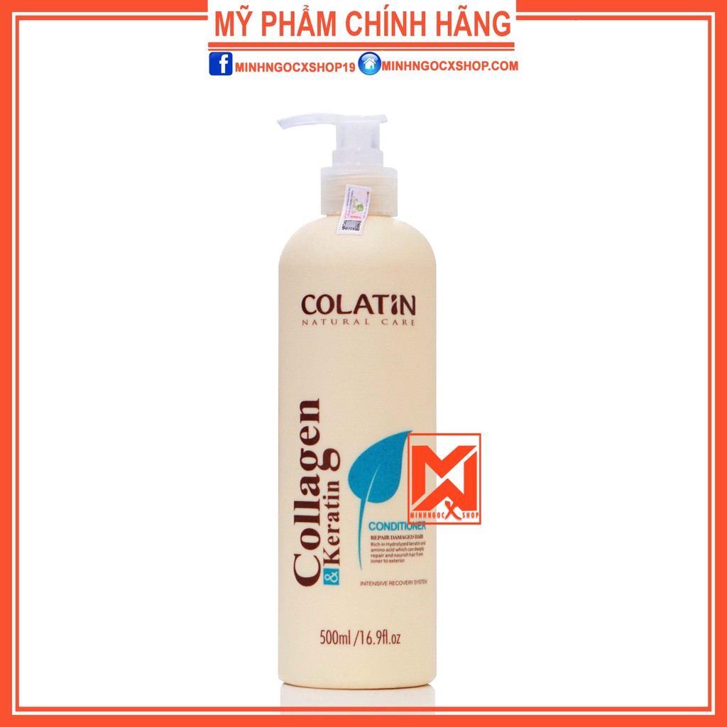 COLATIN DẦU XẢ DƯỠNG CHẤT TƠ TẦM COLATIN 500ML CHÍNH HÃNG