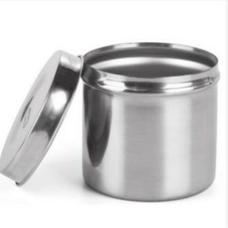 Hũ inox dùng đựng bông, dụng cụ phun xăm, dụng cụ y tế