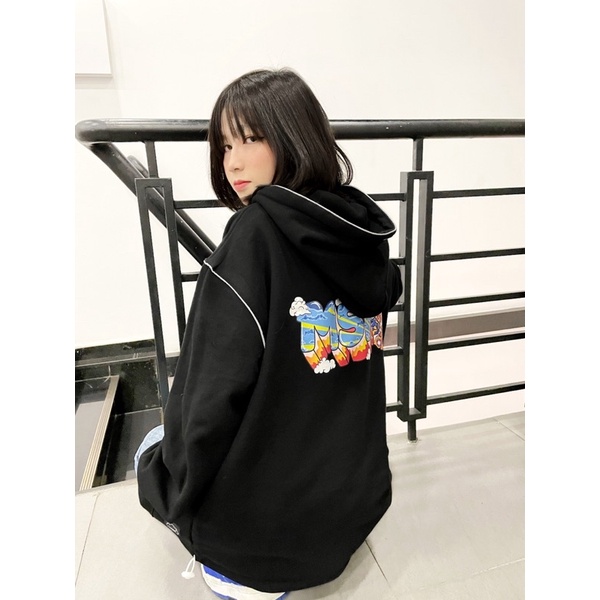 Áo Hoodie msic (đen)
