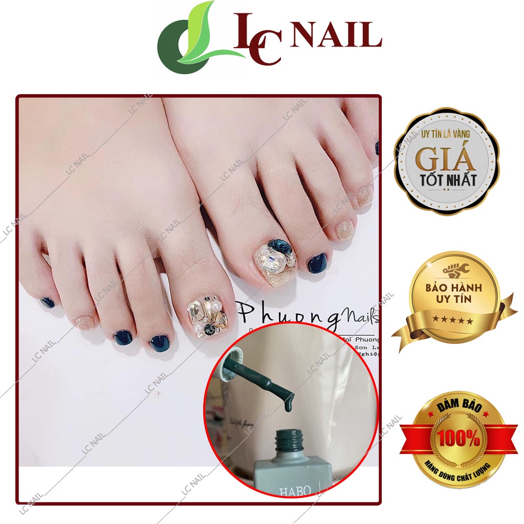 Sơn móng tay gel hàn quốc màu xanh lục bích , chai sơn 15 ml