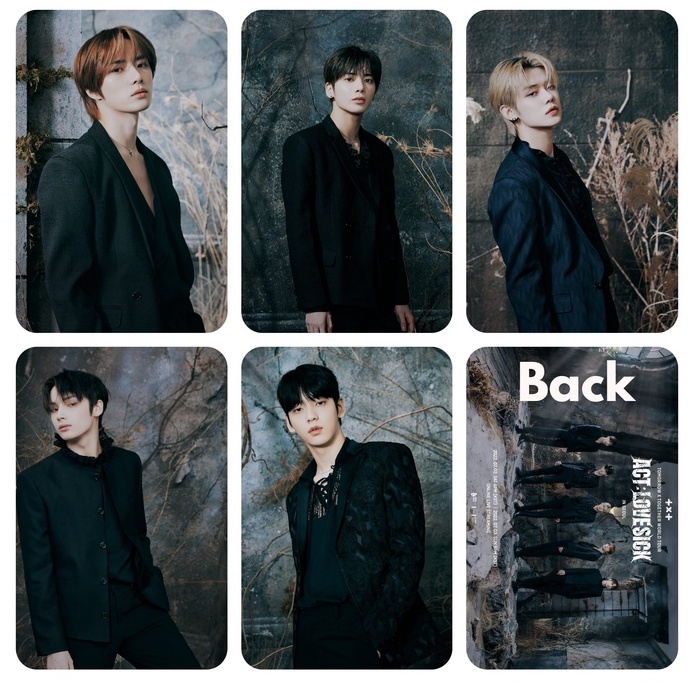 Set 5 card giấy bo góc in 2 mặt ảnh nhóm TXT - ACT : LOVE SICK