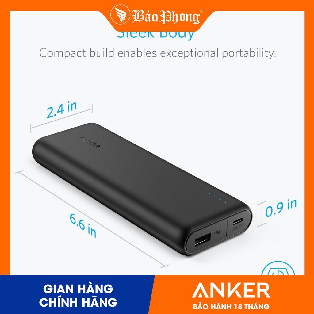 Pin Dự Phòng PD ANKER A1275 PowerCore Speed 20000mAh - Hàng Chính Hãng